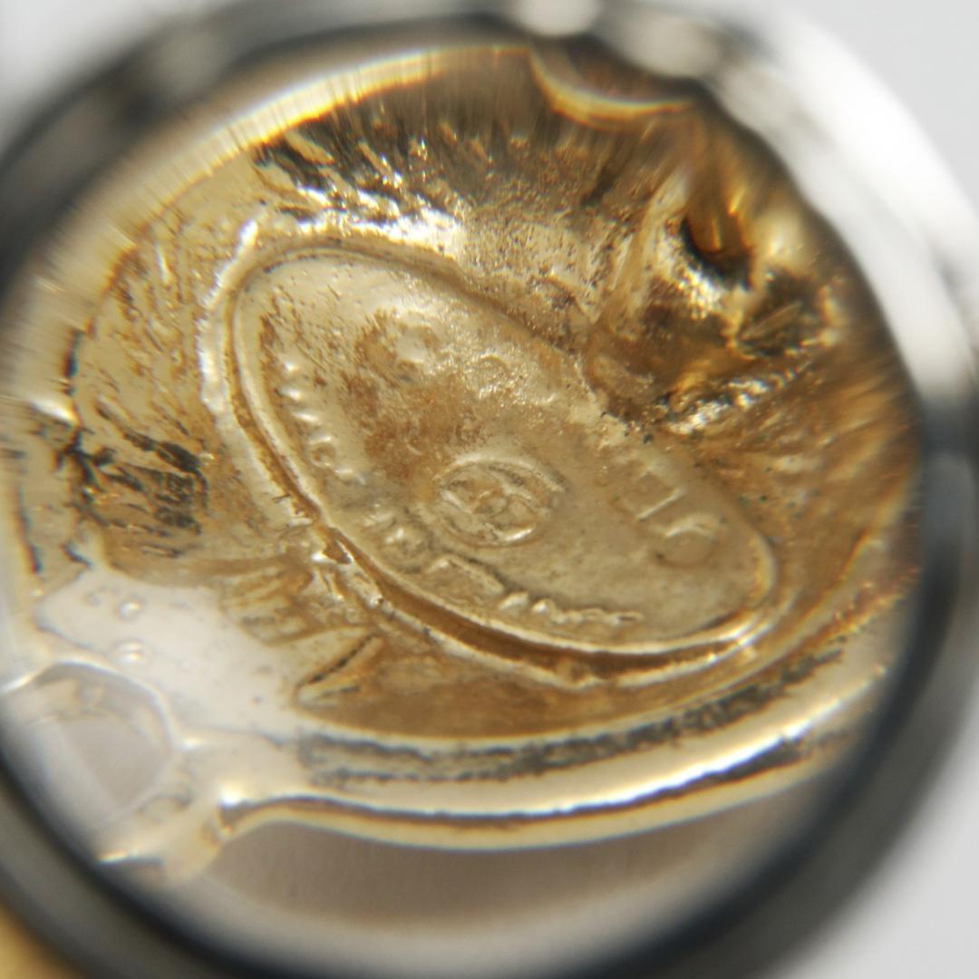 Ab1457 CHANEL シャネル ピアス ボタン 加工品 ロゴ 刻印