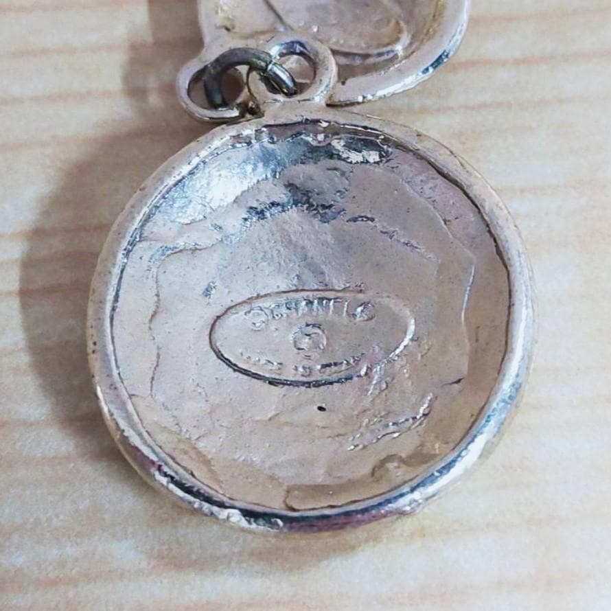 Ab1457 CHANEL シャネル ピアス ボタン 加工品 ロゴ 刻印