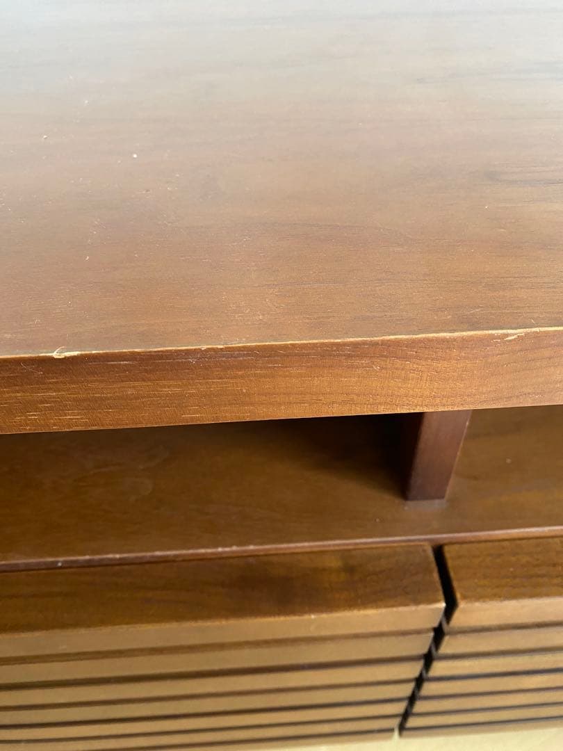 【幅160】テレビボード　モダン　ローボード　ウォルナット