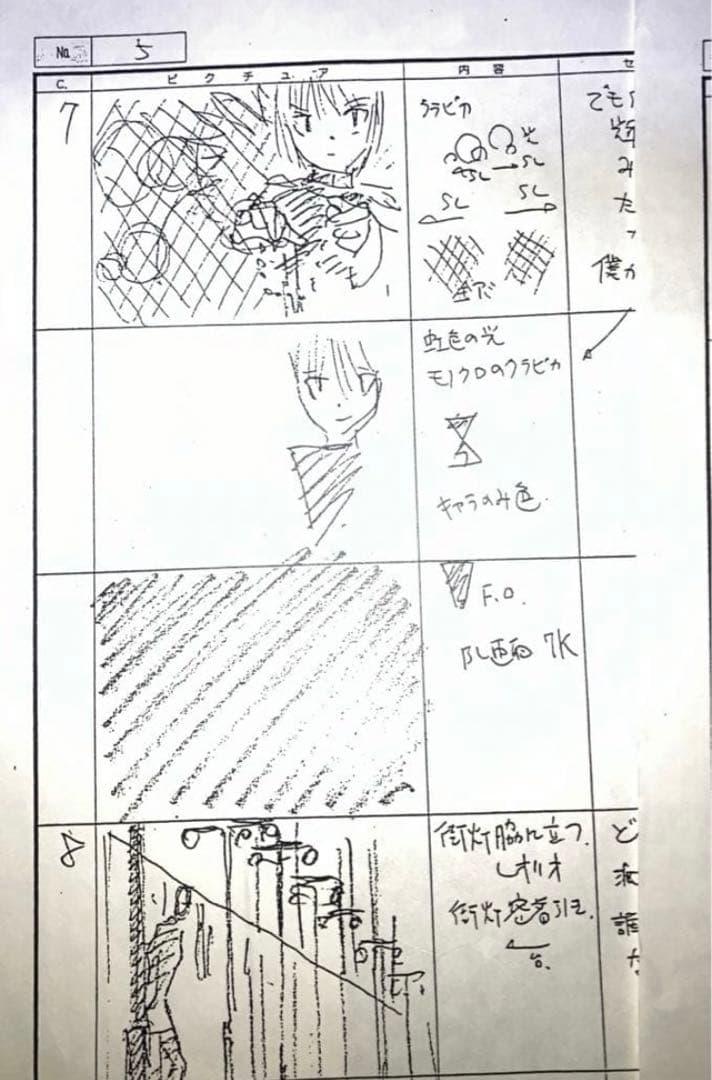 HUNTER×HUNTER 旧アニメ　エンディング　絵コンテ　蛍　クラピカ　ゴン