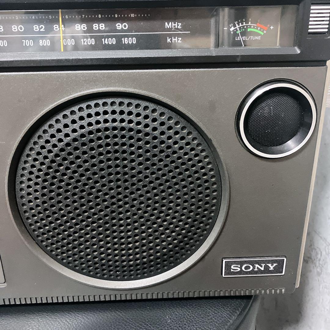 【希少】ソニー ラジカセ cf-1980 カセット FM AM 再生確認済み