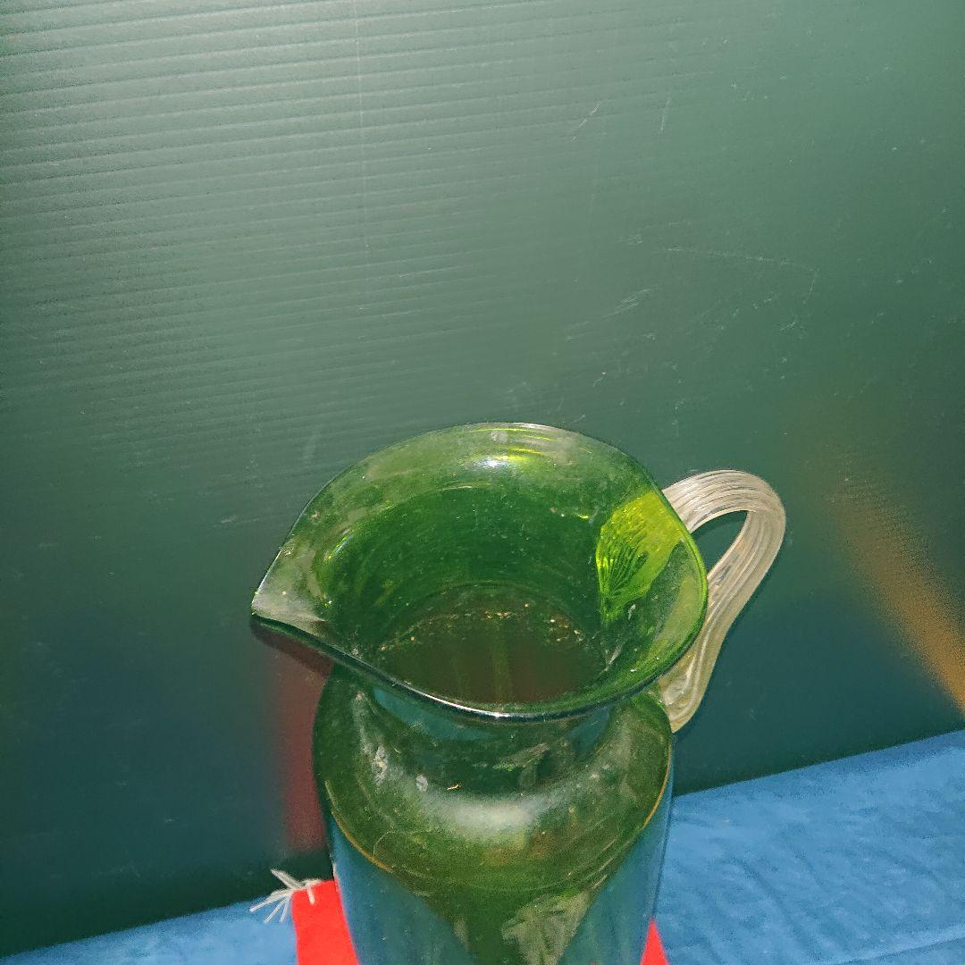 レトロ瓶グリーン色