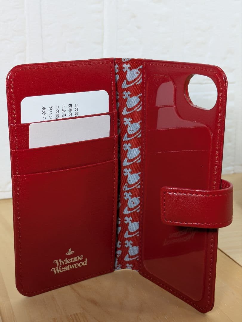 新品未使用ヴィヴィアンウエストウッドiPhone 7、8 スマホケース レザー
