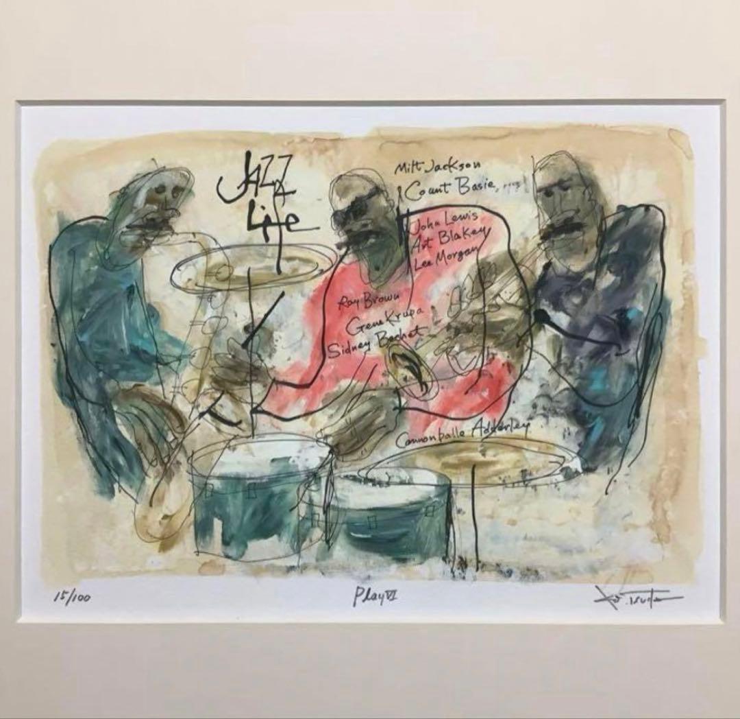 絵画・額縁・版画・津田耕・play Ⅵ・JAZZシリーズ・美術品・インテリア