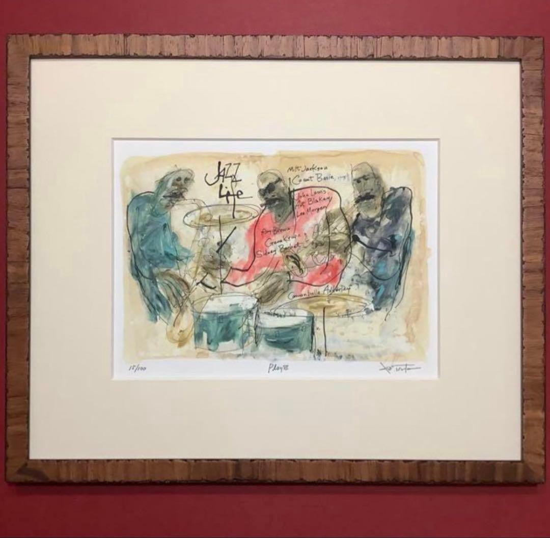 絵画・額縁・版画・津田耕・play Ⅵ・JAZZシリーズ・美術品・インテリア