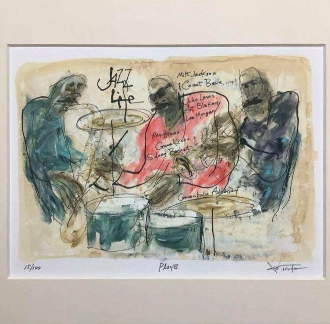 絵画・額縁・版画・津田耕・play Ⅵ・JAZZシリーズ・美術品・インテリア