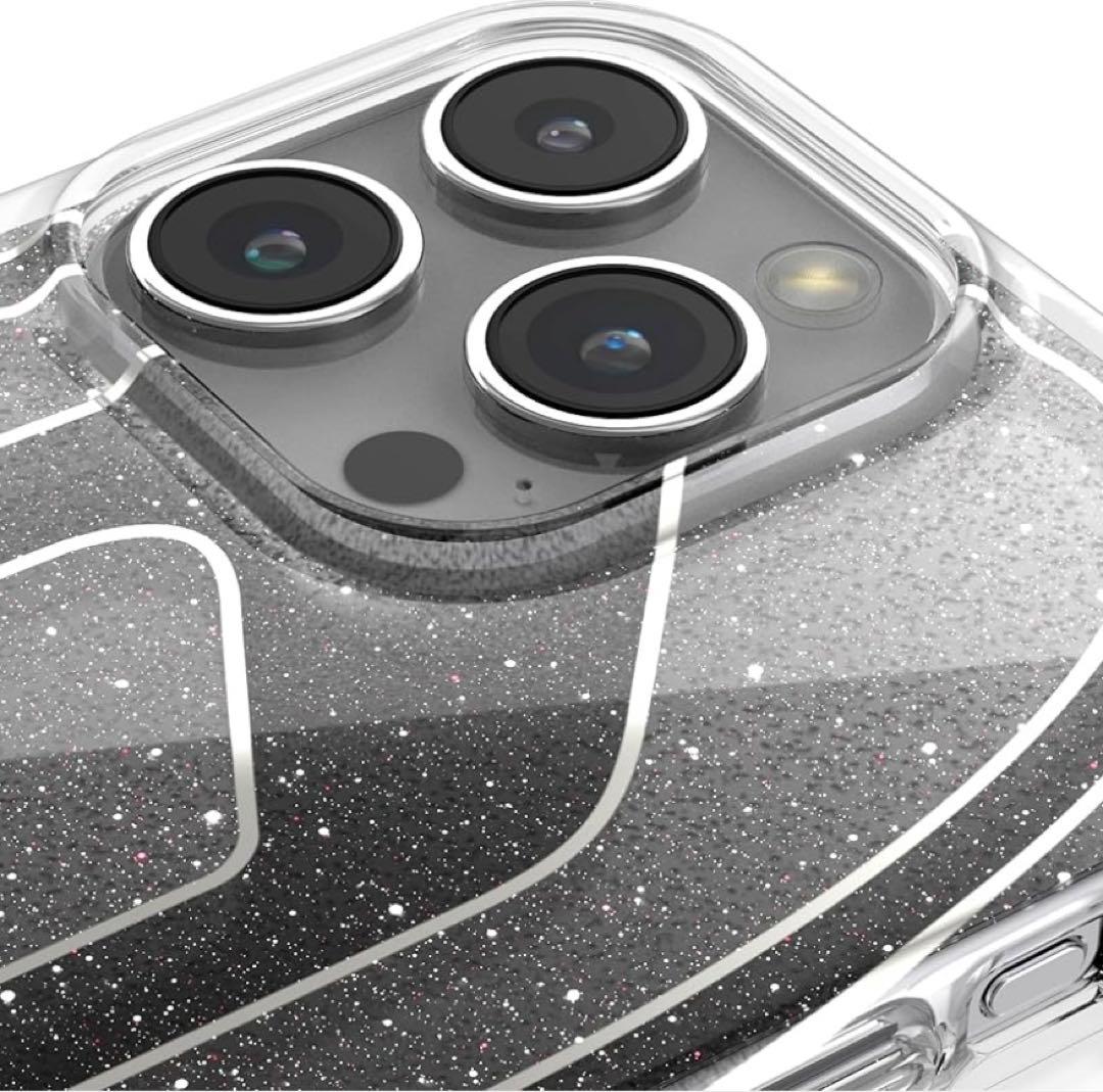 DIESEL iPhone15promaxケース Dロゴ グリッター ラメ ロゴ