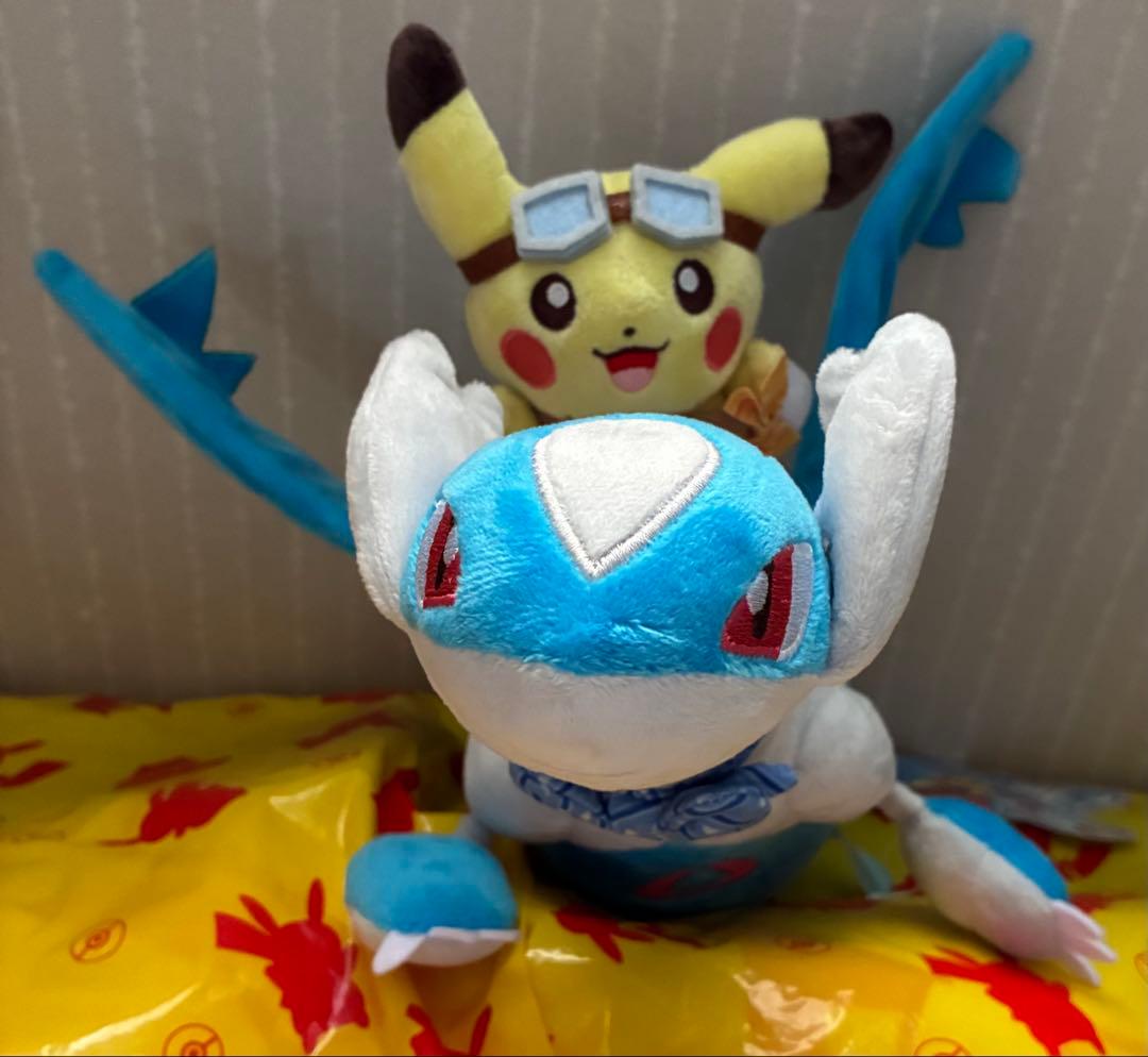 ポケモンセンター ラティオス ラティアスに乗って ピカチュウ ぬいぐるみ