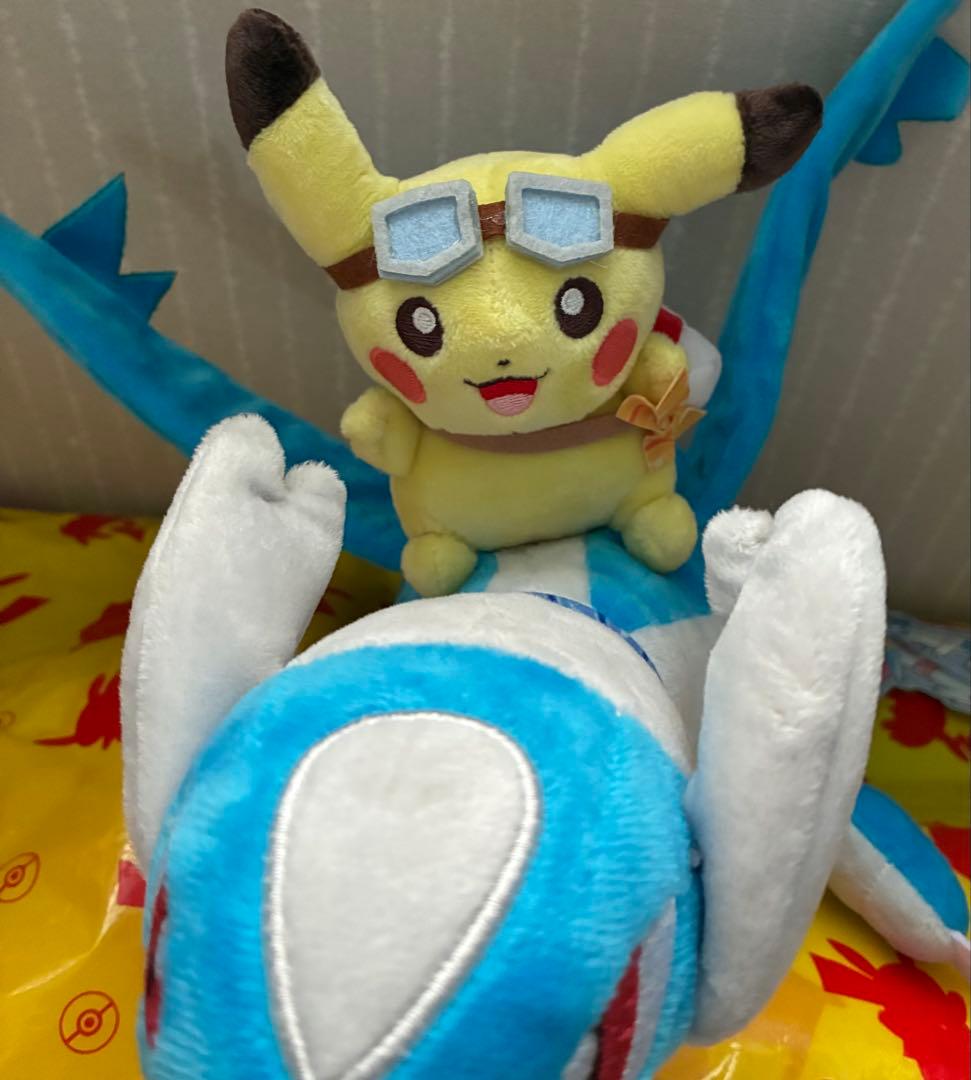 ポケモンセンター ラティオス ラティアスに乗って ピカチュウ ぬいぐるみ