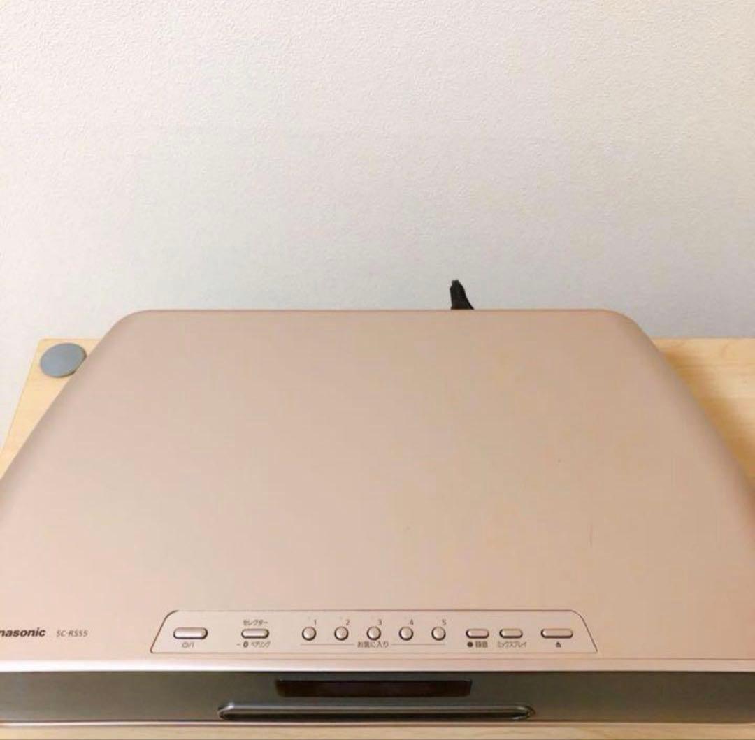 パナソニック コンパクトステレオシステム ウォームゴールド SC-RS55