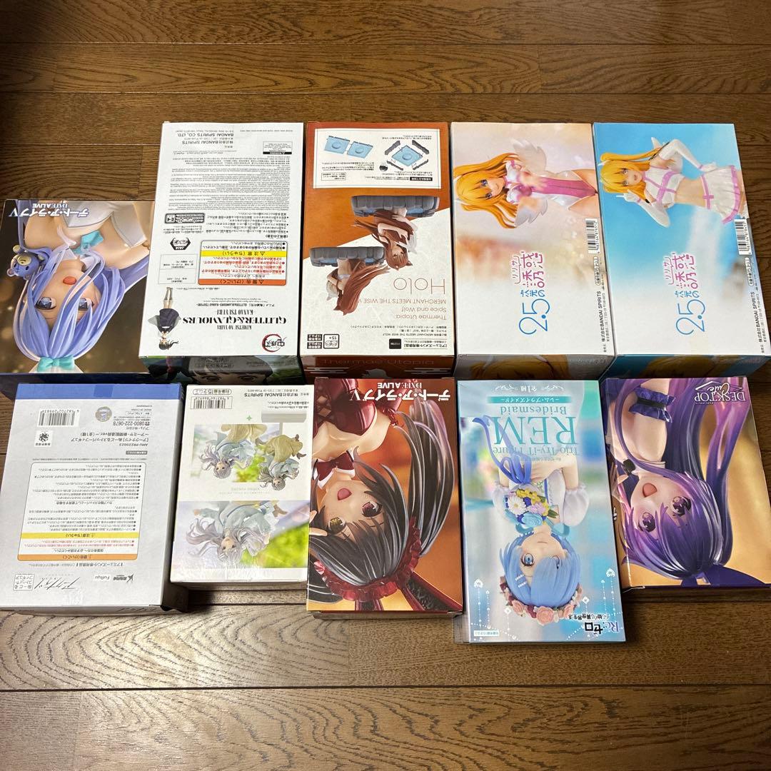 鬼滅　リゼロ　デート・ア・ライブ　フィギュア　美少女　新品　未開封　まとめ