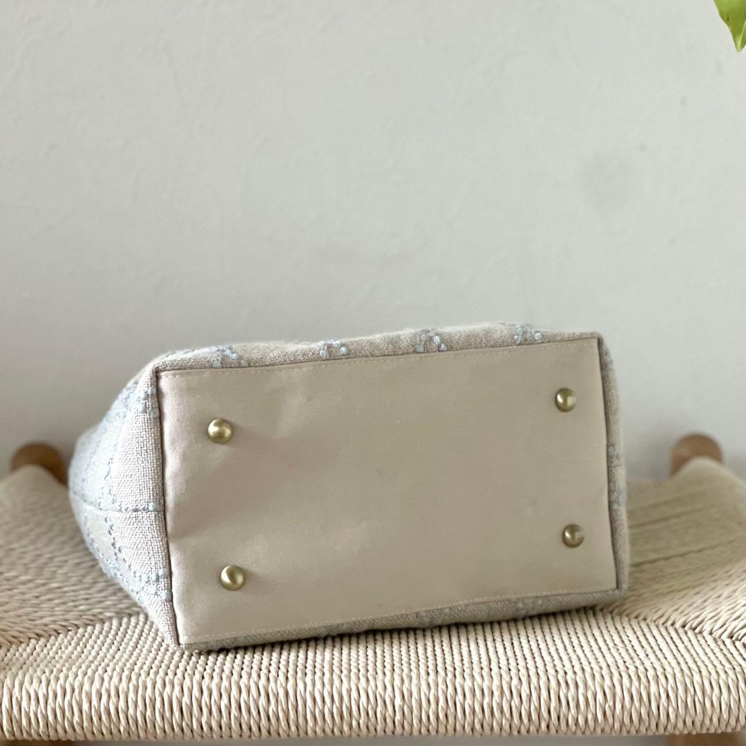 ⚮̈ミナペルホネン　tambourine beige かくれんぼトート