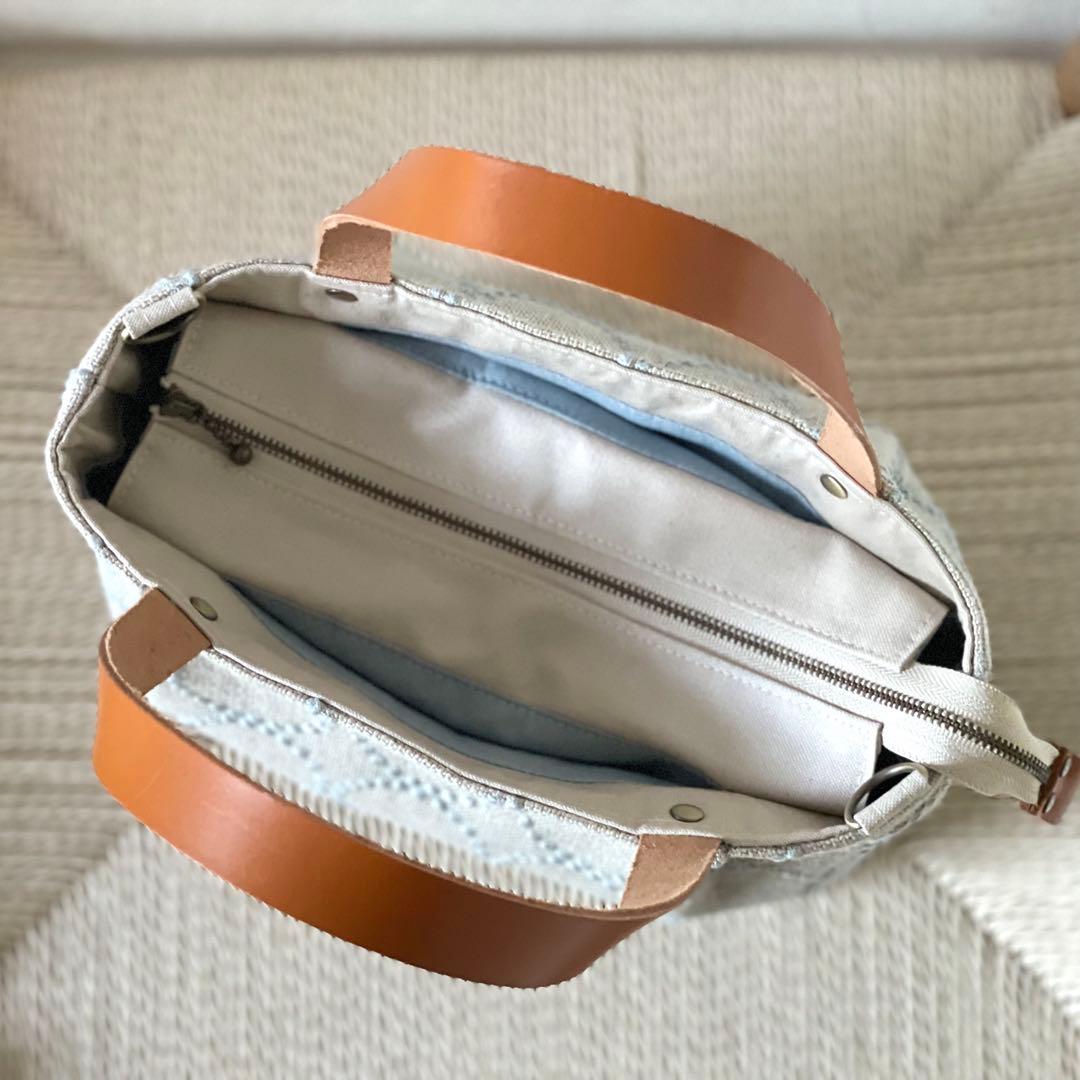 ⚮̈ミナペルホネン　tambourine beige かくれんぼトート