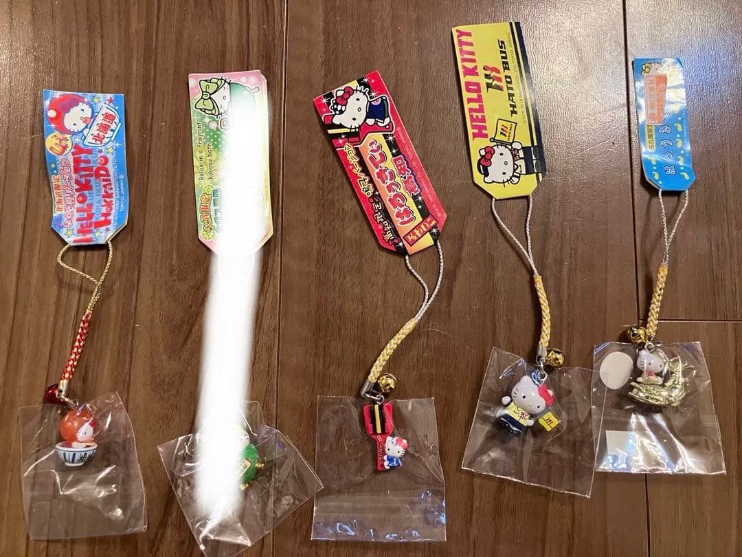 【未開封】ハローキティ ストラップ 7個セット