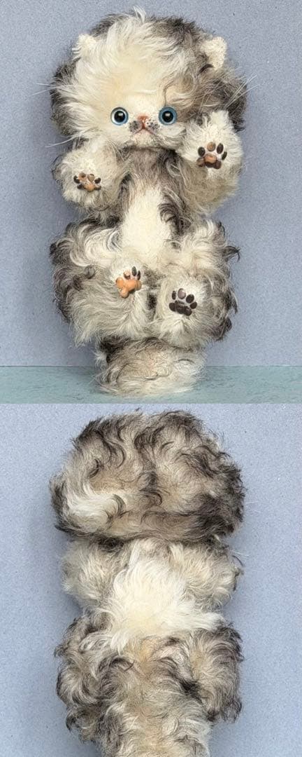 花襟仔猫 アーティストベア 海外作家様 ぬいぐるみ テディベア ハンドメイド