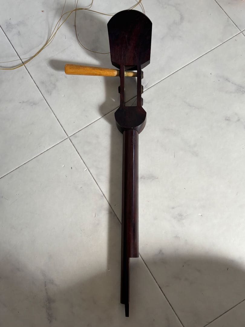 和楽器 安田金次郎作 三味線 犬皮