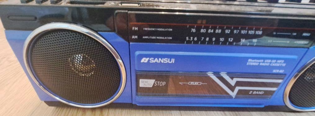 SANSUI SCR-B2(BL) Bluetoothラジカセ