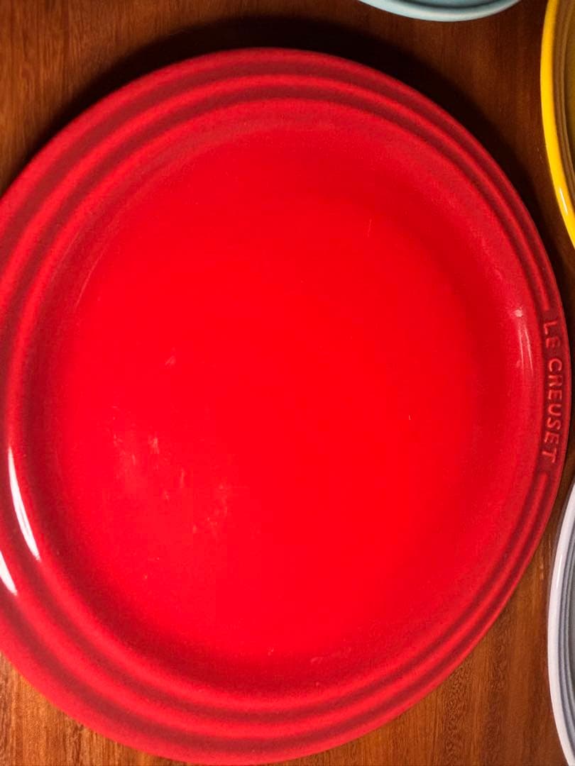 ル・クルーゼ　プレート　5枚　赤色18㎝ その他の色19㎝　箱なし