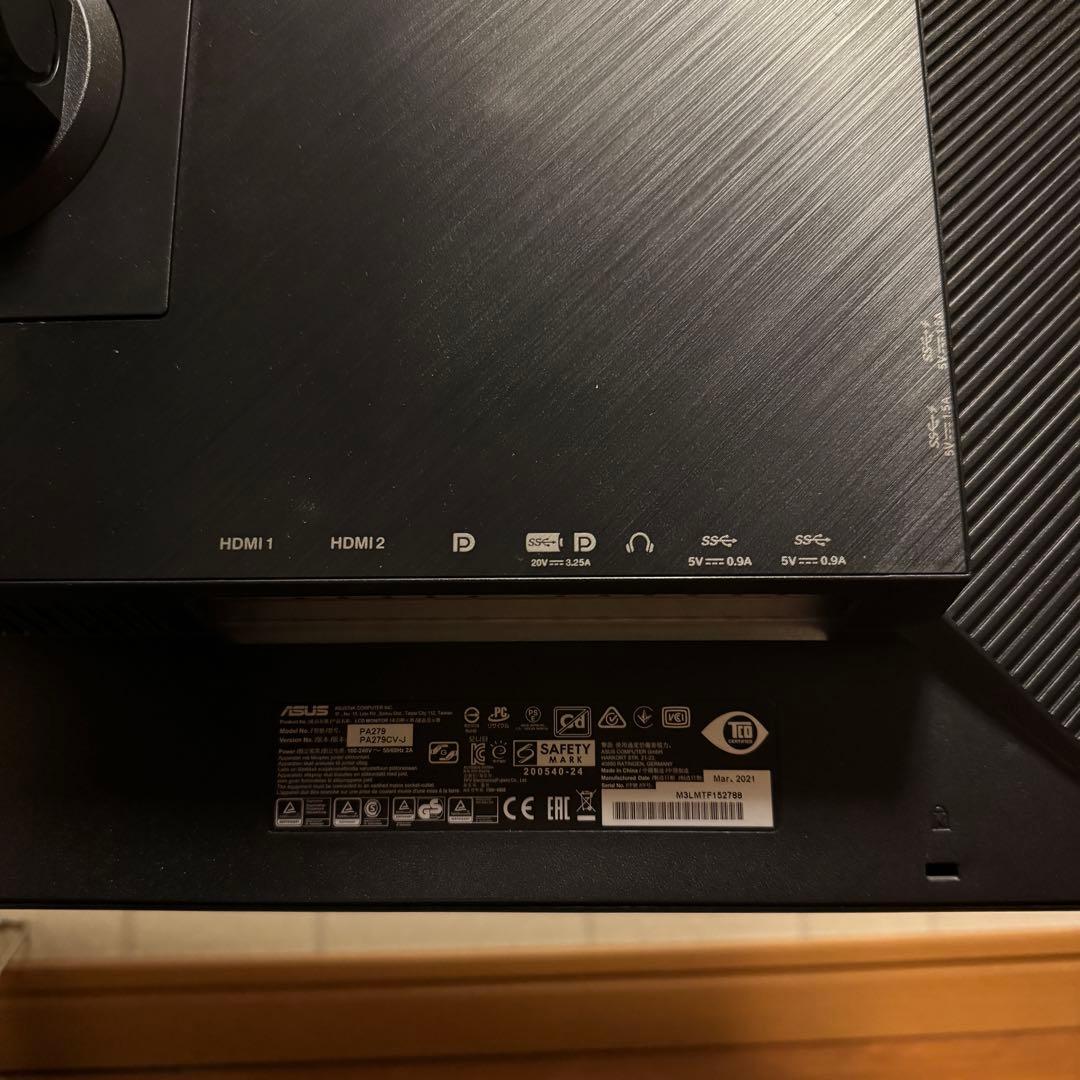 Asus ProArt PA279CV-Jモニター 27インチ