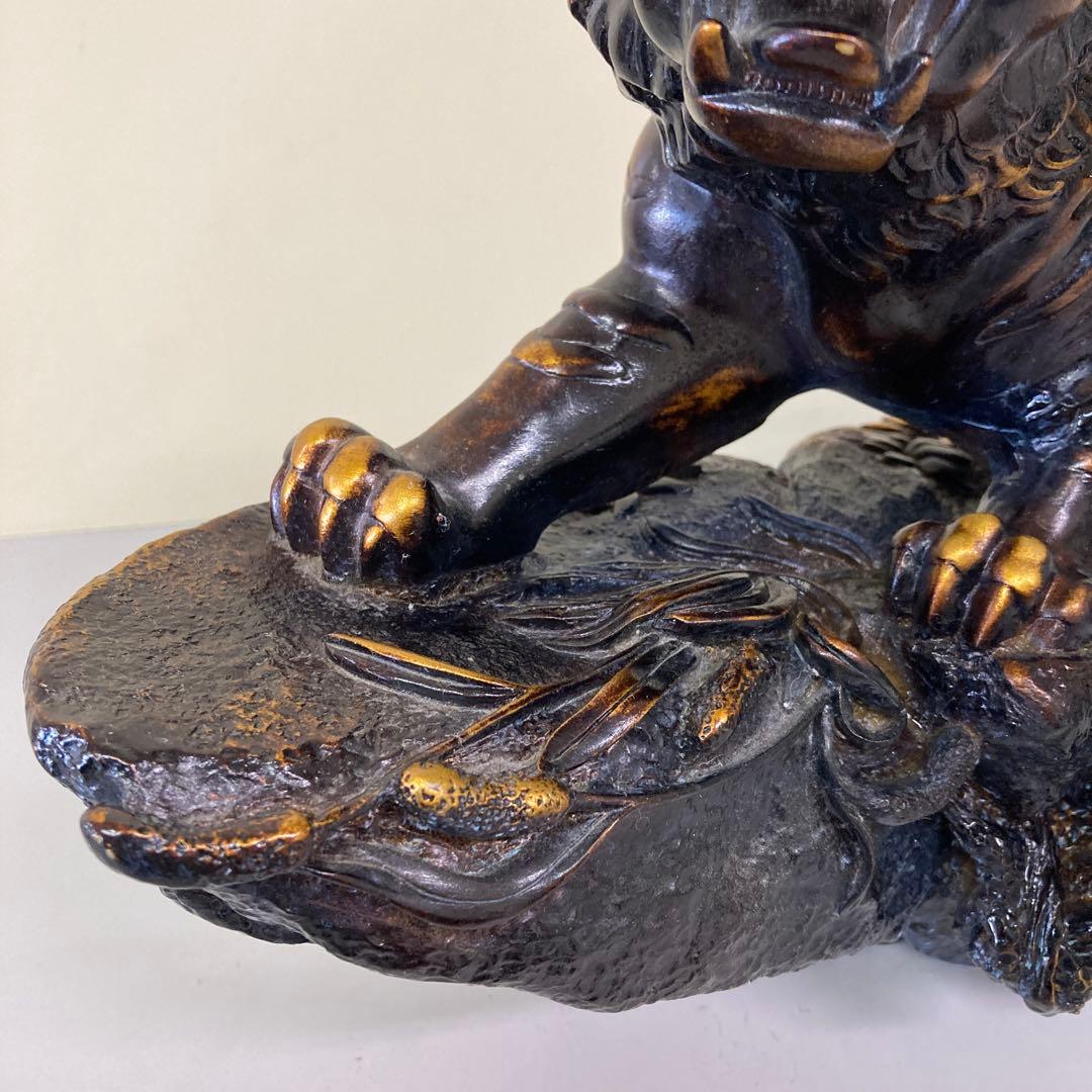 E4 ブロンズ風 アンティーク ゴールド タイガー 干支 寅年 和風 アジアン