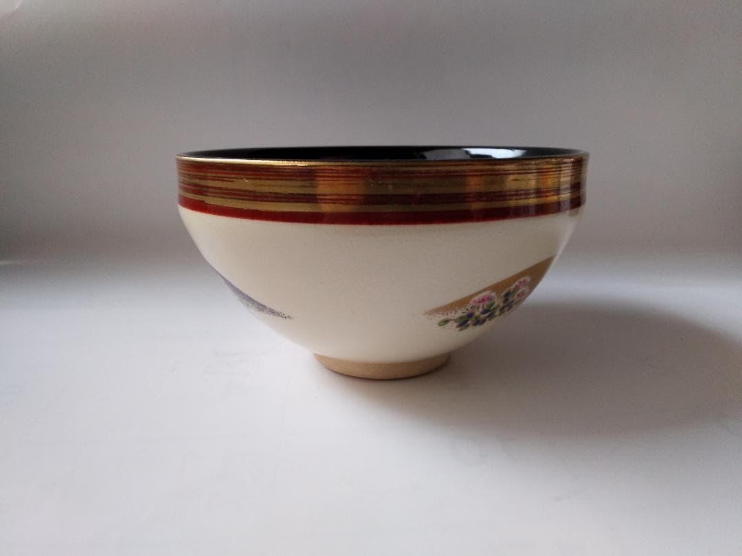 加藤貴山 作 天目金彩山水 抹茶碗 京焼 清水焼 茶道具 抹茶碗 新品 未使用