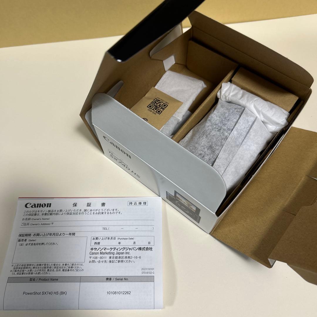【新品•未使用】　キャノン PowerShot SX740 HS ブラック