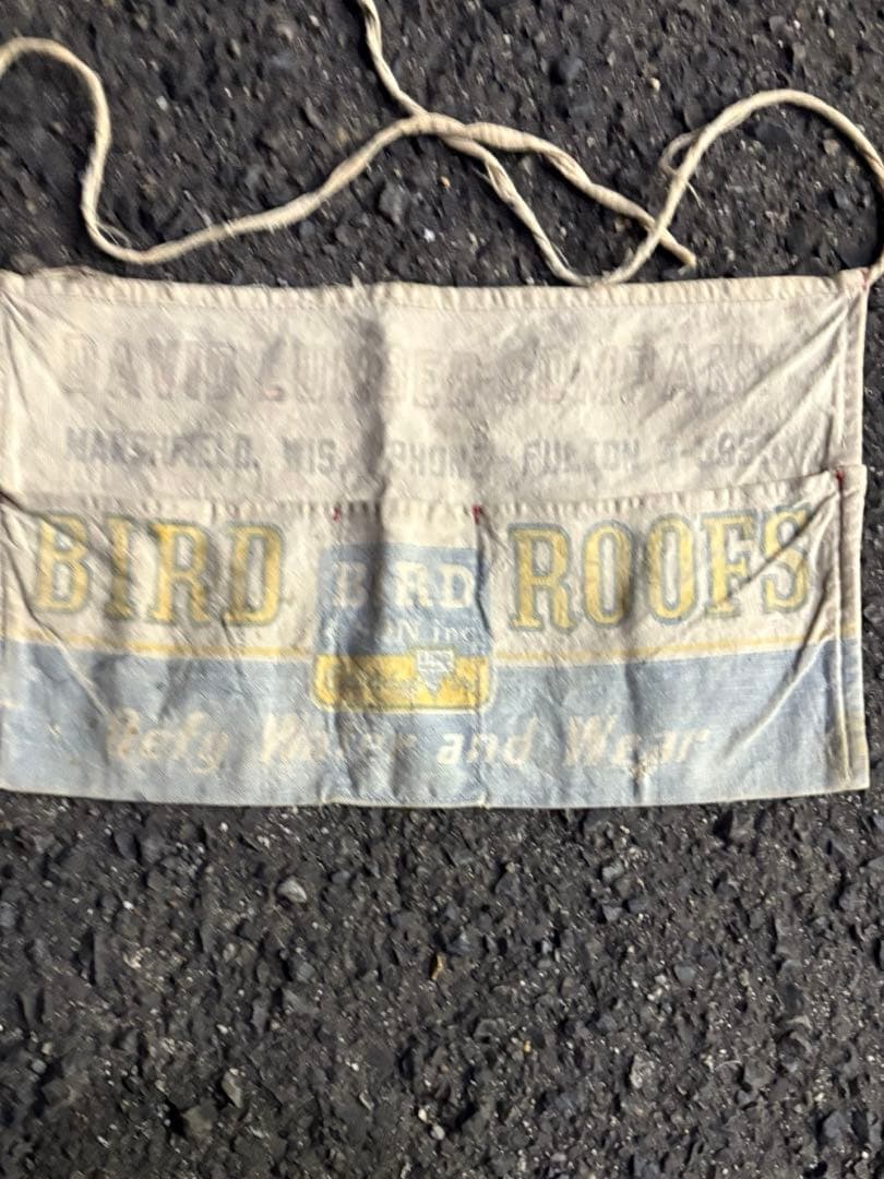 50s ワークエプロン染み込み