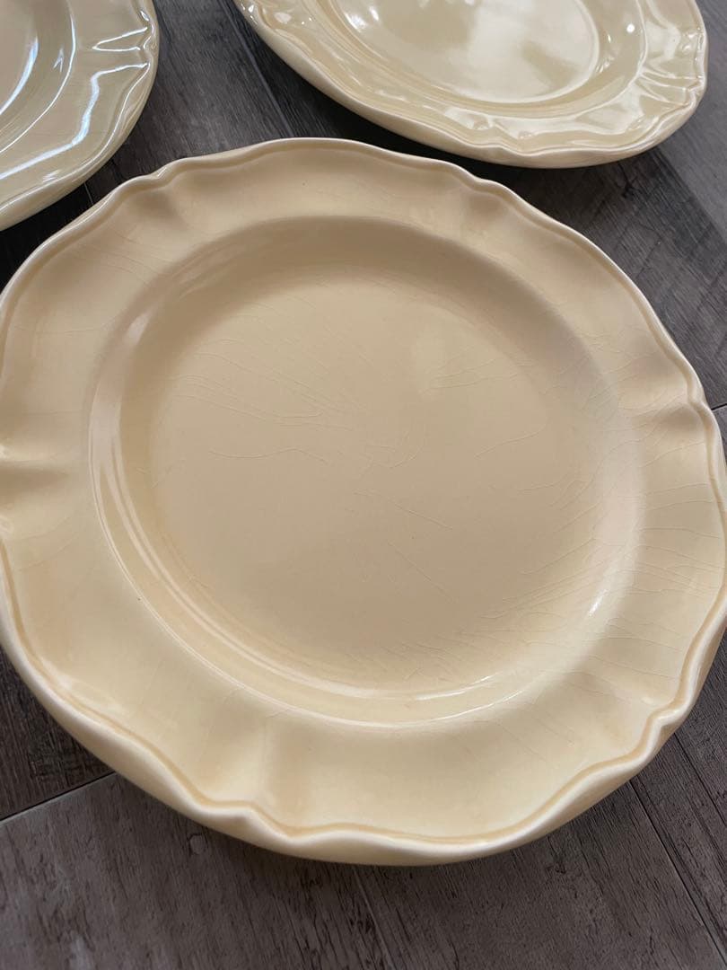 Varages ヴァラージュ フランス アンティーク花リムサラダプレート セット