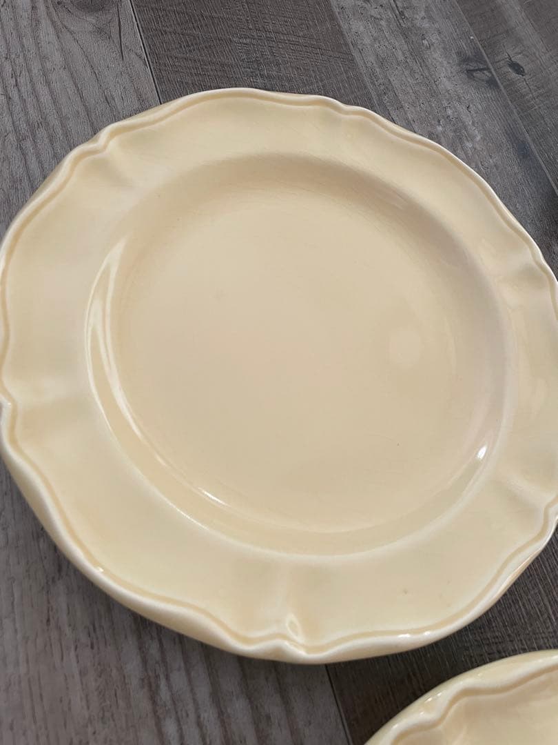 Varages ヴァラージュ フランス アンティーク花リムサラダプレート セット