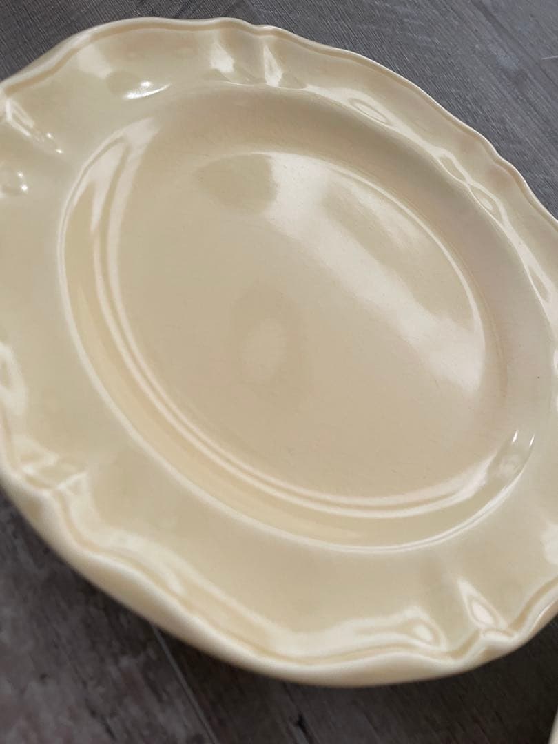 Varages ヴァラージュ フランス アンティーク花リムサラダプレート セット