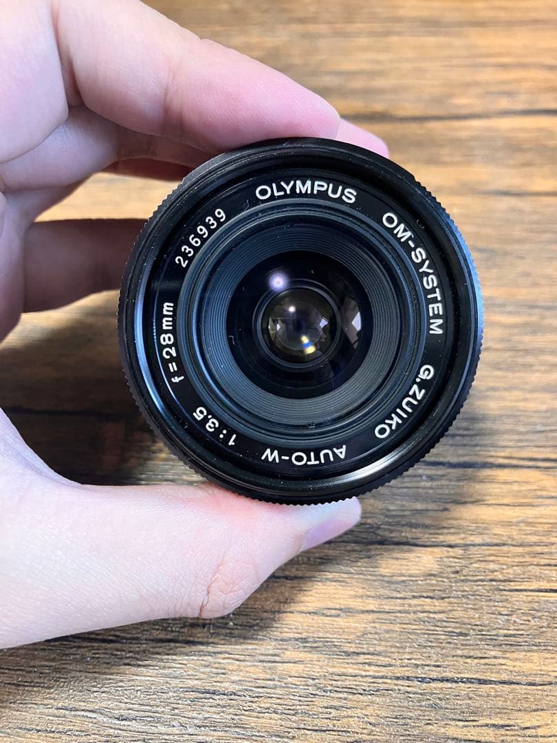 オリンパス　OM-SYSTEM G.ZUIKO28mm レンズ　50mm レンズ