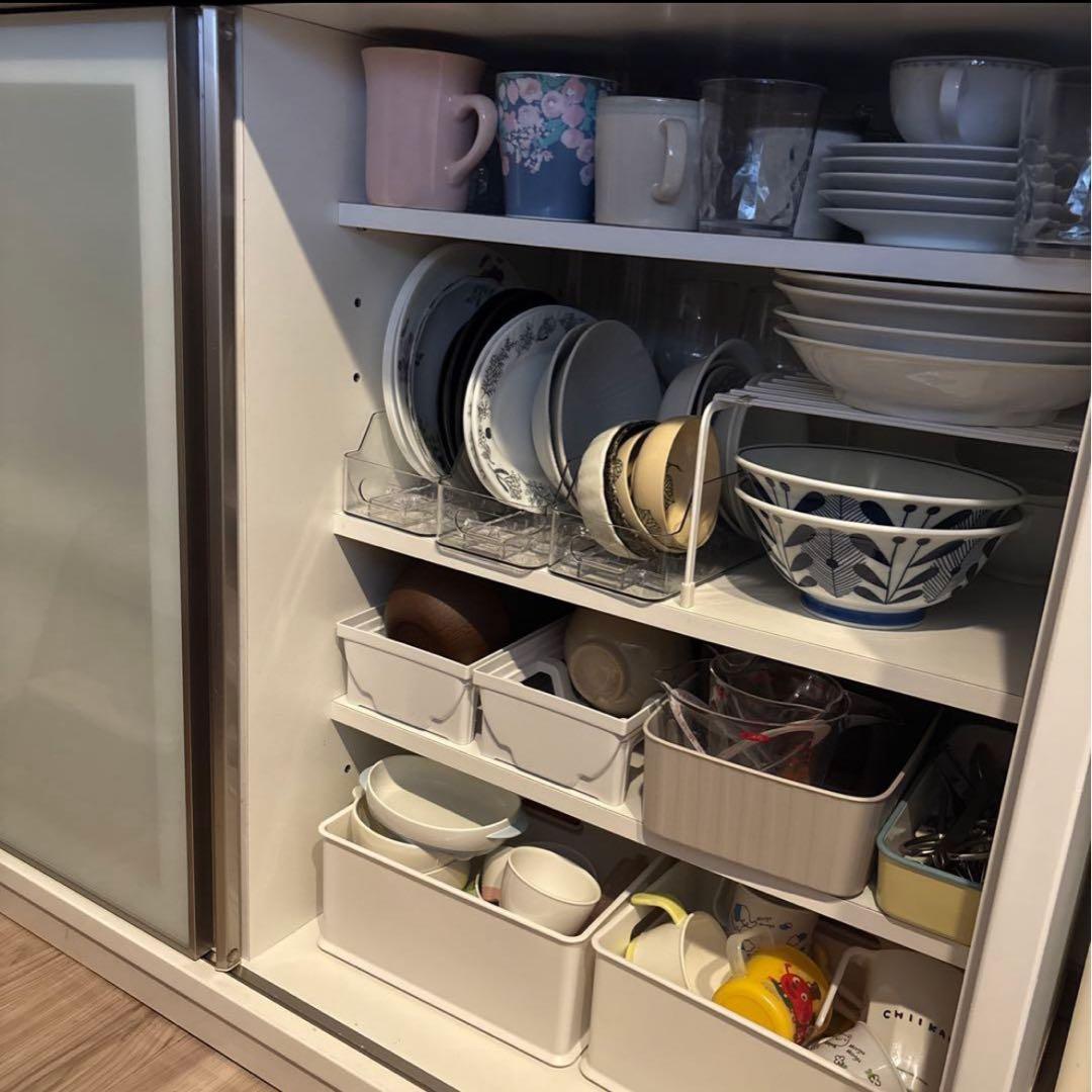 ニトリ　120センチ　キッチンカウンター食器棚　ホワイト