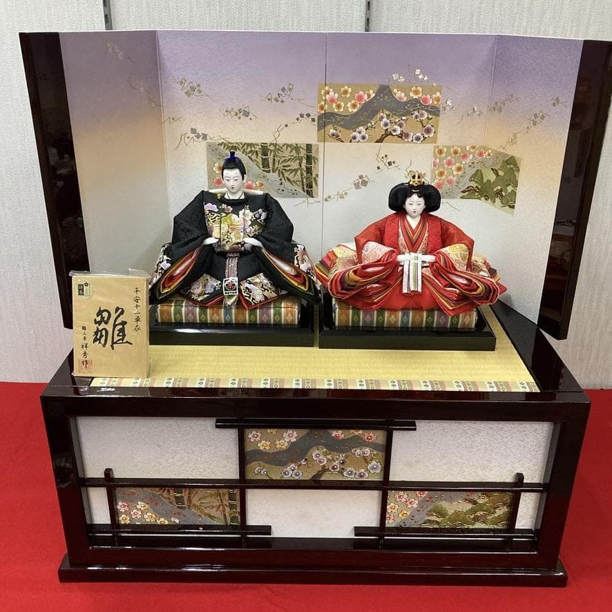 G1 雛人形　収納用台屏風のみ　雛飾り台と屏風のみ　雛飾り台　雛祭り台