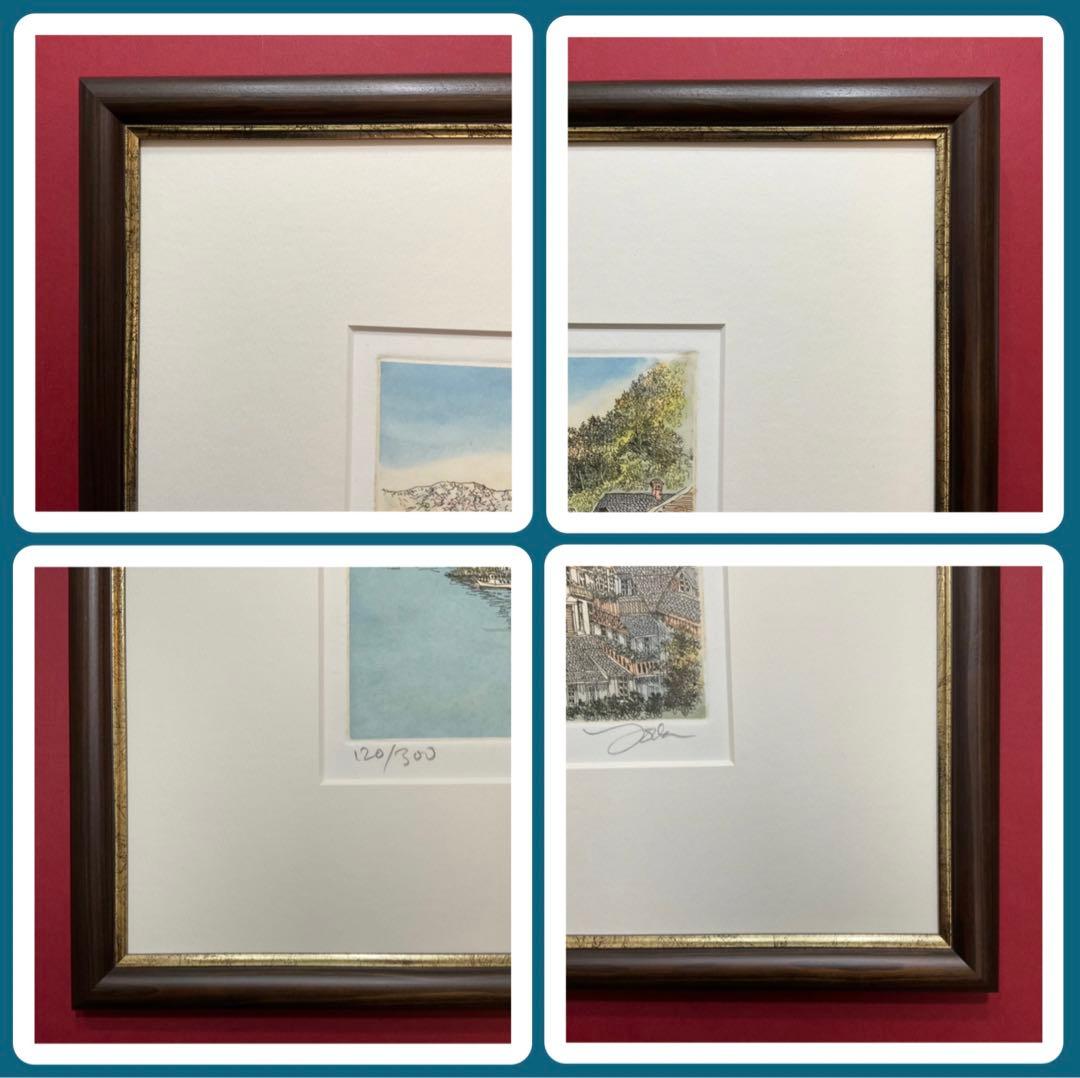 絵画・額縁・版画・織田 義郎・新品未使用・エッチング・美術品・インテリア・雑貨