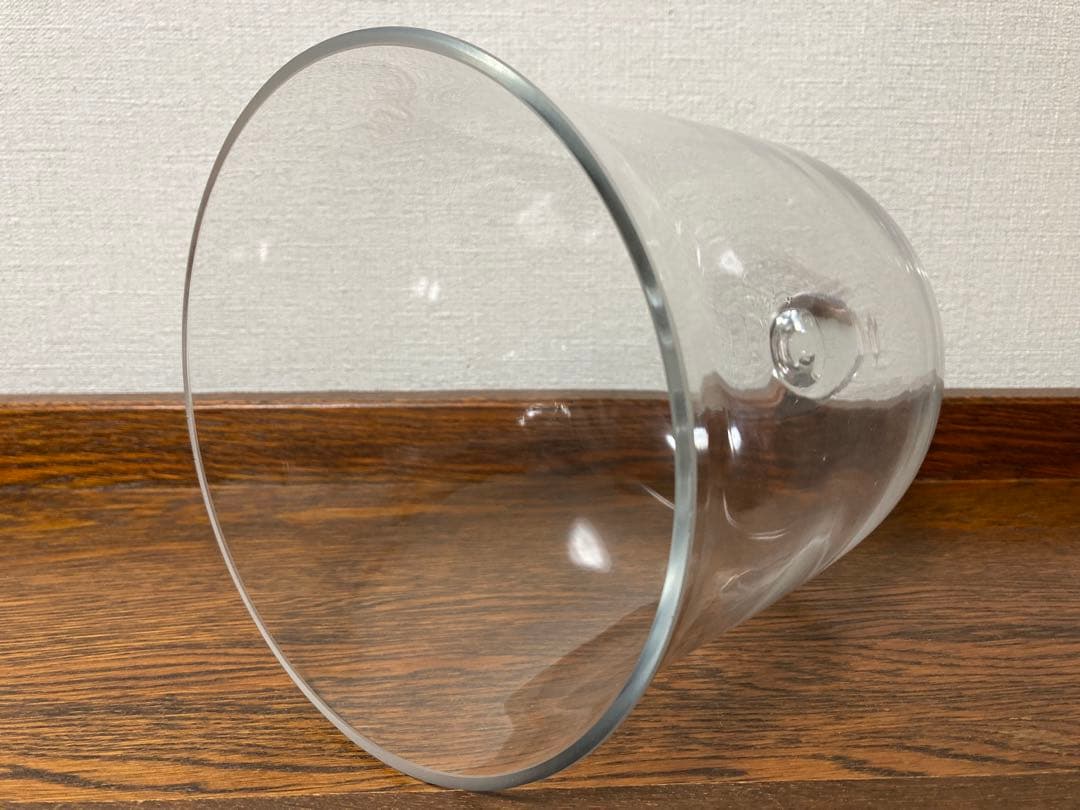 ＊訳あり イギリス アンティーク☆ガラスドームH25cmシルバープレート台座付き