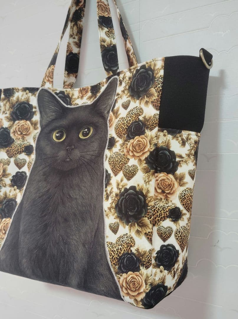 D*n様 4022　コヤンイサムチョン　黒猫　BIGトート　斜め掛け　肩掛け