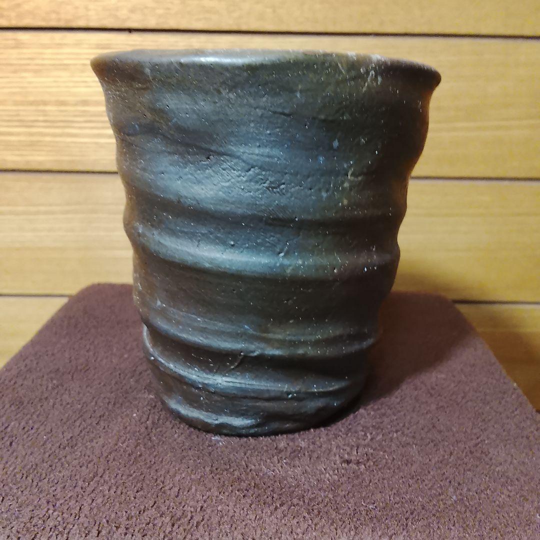 ② 故島武己作　湯呑　陶器　南蛮焼　沖縄　陶芸品