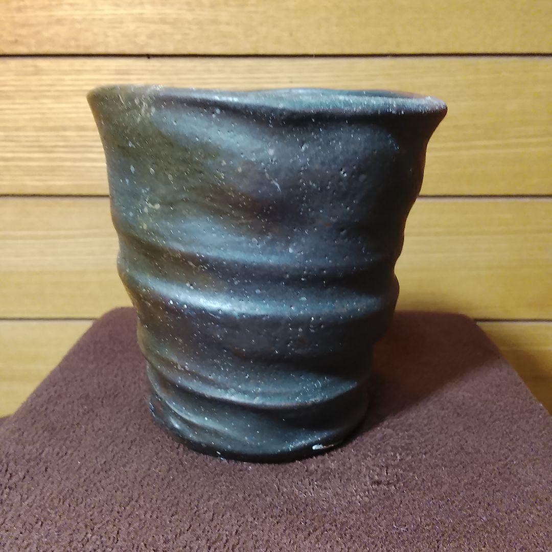 ② 故島武己作　湯呑　陶器　南蛮焼　沖縄　陶芸品