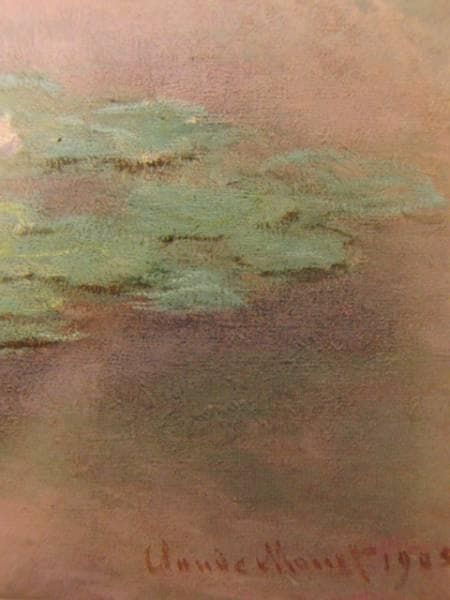 オスカル・クロード・モネ 、睡蓮、希少画集画、新品額装付