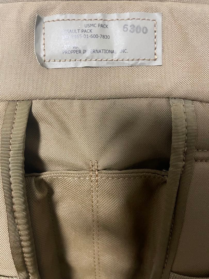 【新品】米軍USMC FILBE アサルトパック コヨーテ希少モデル