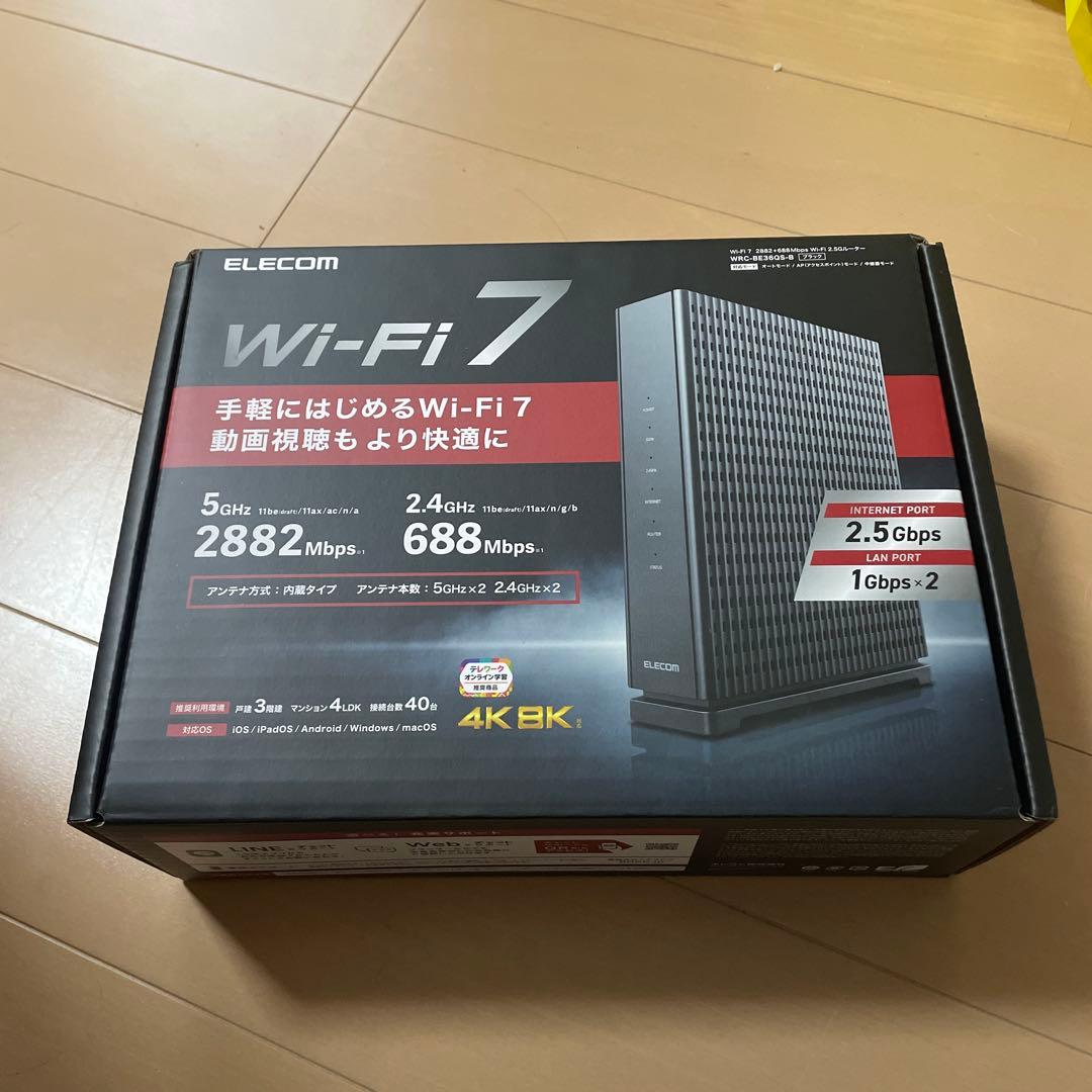 ELECOM Wi-Fi 7 無線LANルーター2882+688Mbps