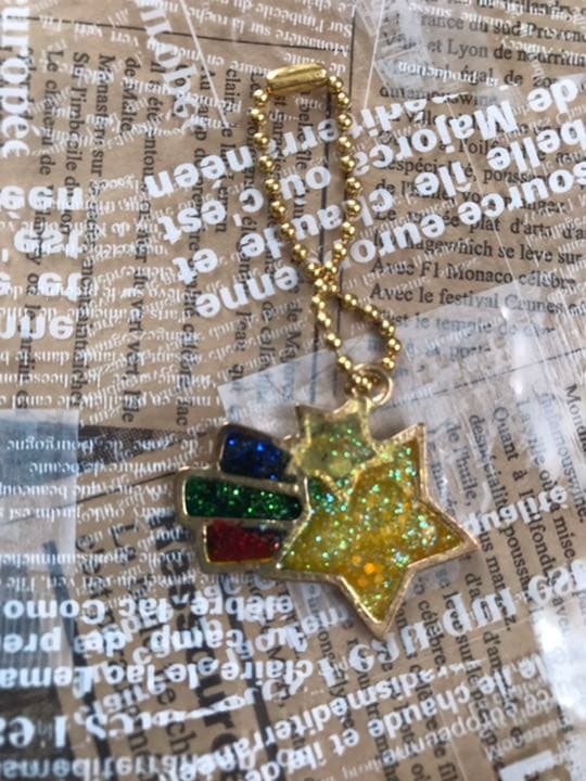 ハンドメイド　流れ星　チャーム