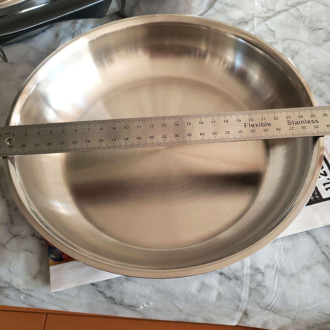 Wmfステンレススチールフライパン26センチ