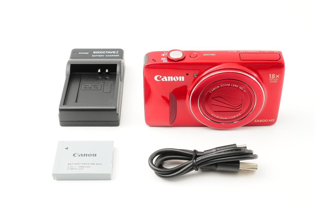 【美品】 キャノン Canon PowerShot SX600HS レッド
