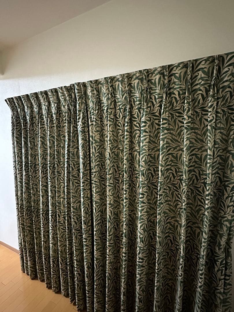 No.❶ウィリアムモリス ウィローボウ オーダーカーテン幅113×丈185 １組