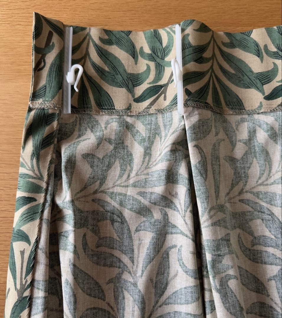 No.❶ウィリアムモリス ウィローボウ オーダーカーテン幅113×丈185 １組