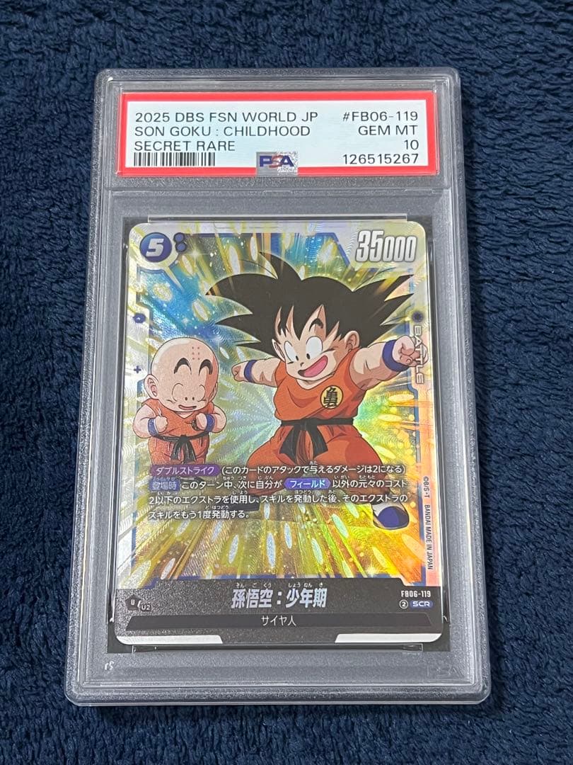 孫悟空:少年期 SCR FB06-119 【PSA10】