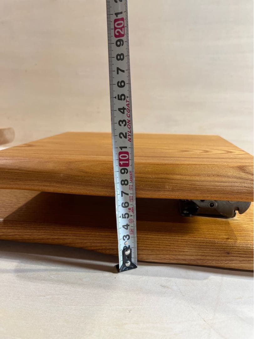 [即購入OK] 欅(けやき) 耳つき耳脚の折りたたみベンチテーブル　新品未使用