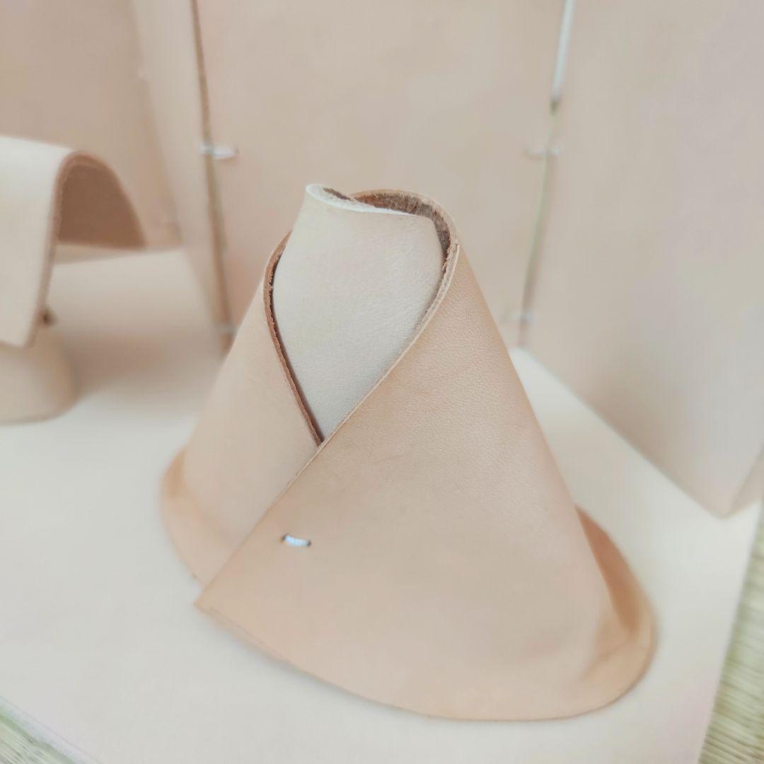 本革ヌメ革 雛人形セット ひな祭り 桃の節句の飾りに レザー小物