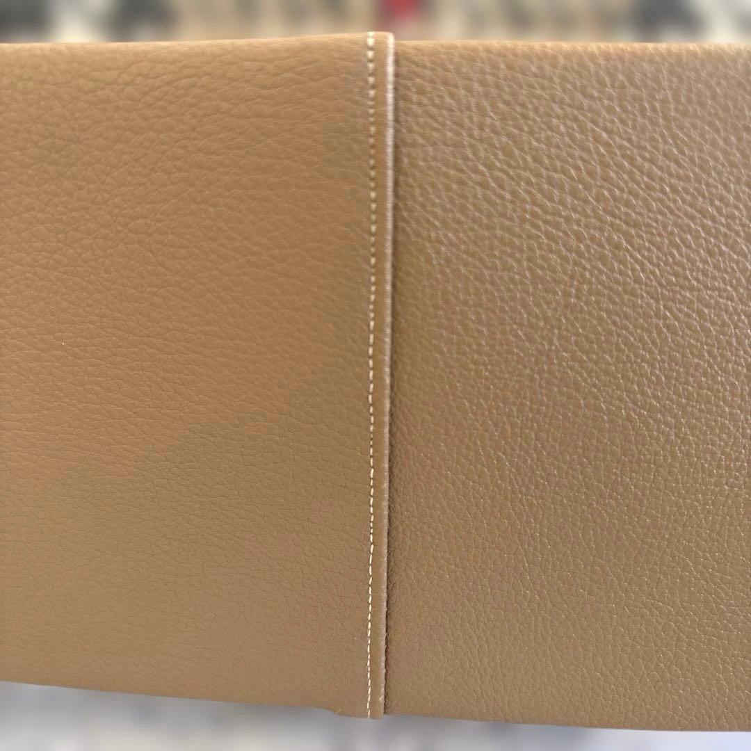 あおりがま口バッグ　チェックウール　ハンドメイド